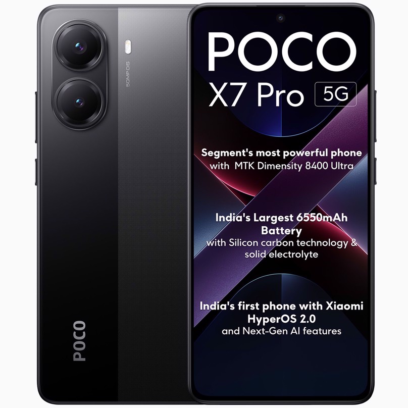 XiaomiPoco X7 Pro 12/256GB Black – cena, specifikacije i prodaja u Srbiji