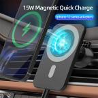 Auto punjac bezicni (WiFi) Magnetic connection (Magsafe) 15W crni slika 4