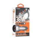 Auto punjac Moxom KC-13 2xUSB QC3.0 36W Lightning sivi slika 3