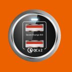 Auto punjac Moxom KC-13 2xUSB QC3.0 36W Lightning sivi slika 5