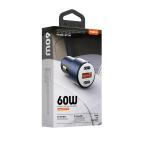 Auto punjac Moxom MX-VC19 60W 3 ports crni slika 2