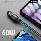 Auto punjac Moxom MX-VC19 60W 3 ports crni slika 3