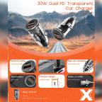 Auto punjac Moxom LX-VC803 PD+QC 30W crni slika 5