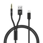 Adapter audio 2-in-1 lightning na 3.5mm + AUX crni cena 1500 din slika