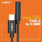 Adapter audio Moxom MX-AX01 3.5mm na Type C Moxom pleteni crni slika 3