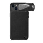 Maska Futrola Nillkin Cam Shield Leather S za iPhone 14 (6.1) crna cena 1000 din slika