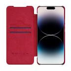 Maska Futrola Nillkin Qin Pro za iPhone 14 Pro (6.1) crvena slika 4