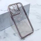 Maska Futrola Heart IMD za iPhone 14 Pro 6.1 roze cena 1000 din slika