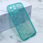 Maska Futrola Heart Color IMD za iPhone 13 Pro Max 6.7 tamno zelena cena 1000 din slika