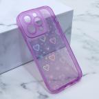 Maska Futrola Heart Color IMD za iPhone 14 Pro 6.1 ljubicasta cena 1000 din slika
