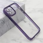 Maska Futrola DIAMOND LENS za iPhone 12 (6.1) ljubicasta cena 1000 din slika