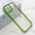 Maska Futrola DIAMOND LENS za iPhone 14 (6.1) zelena cena 1000 din slika