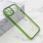 Maska Futrola DIAMOND LENS za iPhone 14 Plus (6.7) zelena cena 1000 din slika