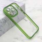 Maska Futrola DIAMOND LENS za iPhone 14 Pro (6.1) zelena cena 1000 din slika