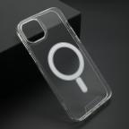 Maska Futrola STANDARD MagSafe za iPhone 14 Plus (6.7)providna (bela) cena 2500 din slika