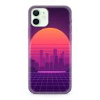 Maska Futrola ULTRA TANKI PRINT CLEAR NEON WAVE za iPhone 12/12 Pro (6.1) NW04 cena 1000 din slika