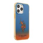 Maska Futrola Polo Gradient Case With Dyed - Bumper & Horse Logo za Iphone 14 Pro plavo-narandzasta Full ORG (USHCP14LELOB) slika 3