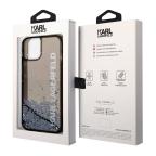 Maska Futrola Karl Lagerfeld Liquid Glitter Elong za Iphone 14 crna Full ORG (KLHCP14SLCKVK) slika 6