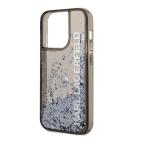 Maska Futrola Karl Lagerfeld Liquid Glitter Elong za Iphone 14 Pro crna Full ORG (KLHCP14LLCKVK) slika 4