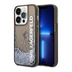 Maska Futrola Karl Lagerfeld Liquid Glitter Elong za Iphone 14 Pro crna Full ORG (KLHCP14LLCKVK) slika 5