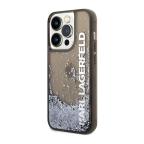 Maska Futrola Karl Lagerfeld Liquid Glitter Elong za Iphone 14 Pro Max crna Full ORG (KLHCP14XLCKVK) cena 4500 din slika