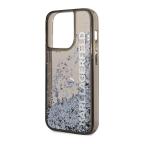 Maska Futrola Karl Lagerfeld Liquid Glitter Elong za Iphone 14 Pro Max crna Full ORG (KLHCP14XLCKVK) slika 4