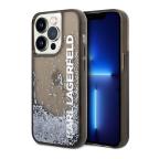 Maska Futrola Karl Lagerfeld Liquid Glitter Elong za Iphone 14 Pro Max crna Full ORG (KLHCP14XLCKVK) slika 5