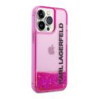 Maska Futrola Karl Lagerfeld Liquid Glitter Elong za Iphone 14 Pro Max pink Full ORG (KLHCP14XLCKVF) slika 3