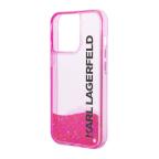 Maska Futrola Karl Lagerfeld Liquid Glitter Elong za Iphone 14 Pro Max pink Full ORG (KLHCP14XLCKVF) slika 4