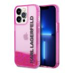 Maska Futrola Karl Lagerfeld Liquid Glitter Elong za Iphone 14 Pro Max pink Full ORG (KLHCP14XLCKVF) slika 5