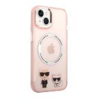 Maska Futrola Karl Lagerfeld Magsafe With Ring za Iphone 14 Plus pink Full ORG (KLHMP14MHKCP) slika 3