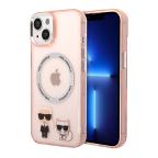 Maska Futrola Karl Lagerfeld Magsafe With Ring za Iphone 14 Plus pink Full ORG (KLHMP14MHKCP) slika 4