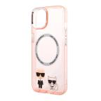 Maska Futrola Karl Lagerfeld Magsafe With Ring za Iphone 14 Plus pink Full ORG (KLHMP14MHKCP) slika 5