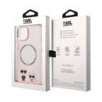 Maska Futrola Karl Lagerfeld Magsafe With Ring za Iphone 14 Plus pink Full ORG (KLHMP14MHKCP) slika 6