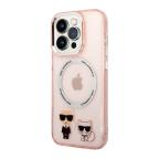 Maska Futrola Karl Lagerfeld Magsafe With Ring za Iphone 14 Pro pink Full ORG (KLHMP14LHKCP) cena 2000 din slika