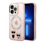 Maska Futrola Karl Lagerfeld Magsafe With Ring za Iphone 14 Pro pink Full ORG (KLHMP14LHKCP) slika 4