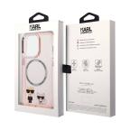 Maska Futrola Karl Lagerfeld Magsafe With Ring za Iphone 14 Pro pink Full ORG (KLHMP14LHKCP) slika 6