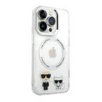 Maska Futrola Karl Lagerfeld Magsafe With Ring za Iphone 14 Pro bela Full ORG (KLHMP14LHKCT) slika 3