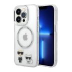 Maska Futrola Karl Lagerfeld Magsafe With Ring za Iphone 14 Pro bela Full ORG (KLHMP14LHKCT) slika 4