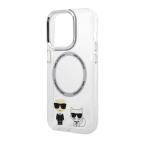 Maska Futrola Karl Lagerfeld Magsafe With Ring za Iphone 14 Pro bela Full ORG (KLHMP14LHKCT) slika 5