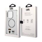 Maska Futrola Karl Lagerfeld Magsafe With Ring za Iphone 14 Pro bela Full ORG (KLHMP14LHKCT) slika 6