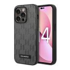 Maska Futrola Karl Lagerfeld Saffiano Monogram With Metal Plate Logo za Iphone 14 Pro siva Full ORG (KLHCP14LSAKLH) slika 4
