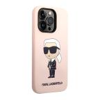 Maska Futrola silikon Karl Lagerfeld NFT Ikonik Hard Case za Iphone 14 Pro pink Full ORG (KLHCP14LSNIKBC) slika 3