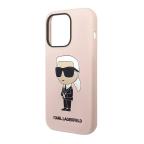Maska Futrola silikon Karl Lagerfeld NFT Ikonik Hard Case za Iphone 14 Pro pink Full ORG (KLHCP14LSNIKBC) slika 5