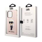 Maska Futrola silikon Karl Lagerfeld NFT Ikonik Hard Case za Iphone 14 Pro pink Full ORG (KLHCP14LSNIKBC) slika 6