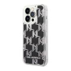 Maska Futrola Karl largerfeld Liquid Glitter Monogram Pattern & Multicolor Glitter za Iphone 14 Pro srebrna Full ORG (KLHCP14LLMNMS) cena 2000 din slika