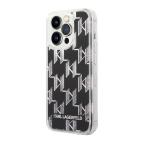 Maska Futrola Karl largerfeld Liquid Glitter Monogram Pattern & Multicolor Glitter za Iphone 14 Pro srebrna Full ORG (KLHCP14LLMNMS) slika 3