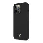 Maska Futrola silikon Mercedes-Benz Magsafe Liquid Silicone with Microfiber Lining za Iphone 14 Pro crna Full ORG (MEHMP14LSILBK) cena 4500 din slika