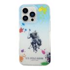 Maska Futrola Polo Gradient With Splattered Pattern & Horse Logo za Iphone 14 Pro plava Full ORG (USHCP14LUARTB) slika 2