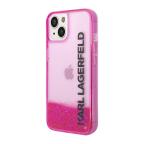 Maska Futrola Karl Lagerfeld Liquid Glitter Elong Hard za Iphone 14 pink Full ORG (KLHCP14SLCKVF) cena 4500 din slika